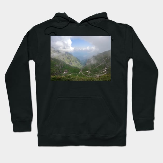 View from Bucegi mountains, Romania, Bucegi National Park Hoodie by NxtArt